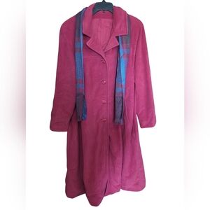 Juli De Roma Vintage Coat With Attached Scarf.